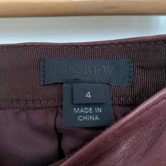 JCrew collection leather circle skirt - Picture 3 of 4